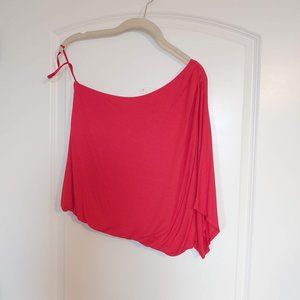 One-Shoulder Draped Blouse